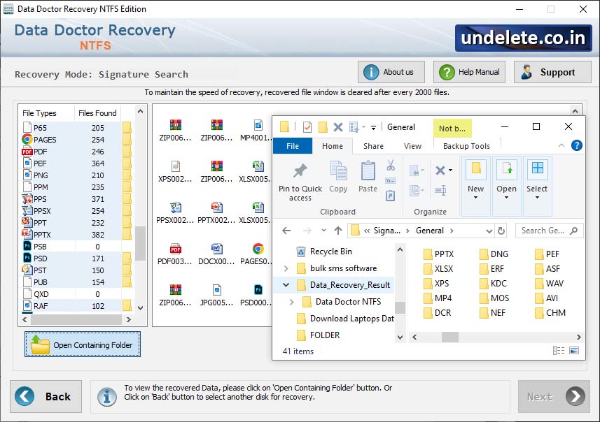 Open Containing Folder
